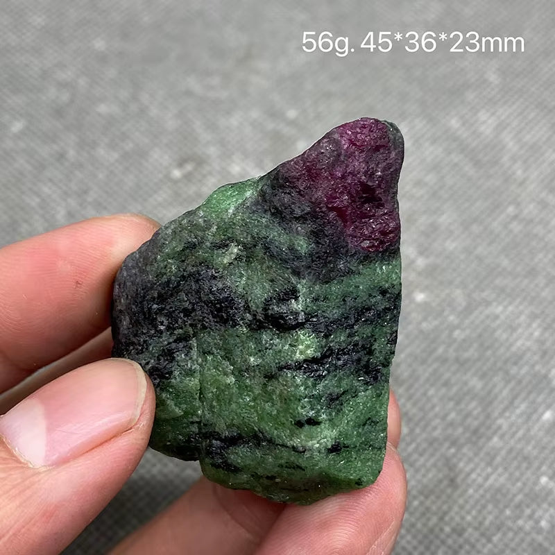 Best! 100% Natural Myanmar Fluorescent Ruby Rough Mineral Stones and Crystals Healing Crystals Quartz Gemstones +Box 35Mm