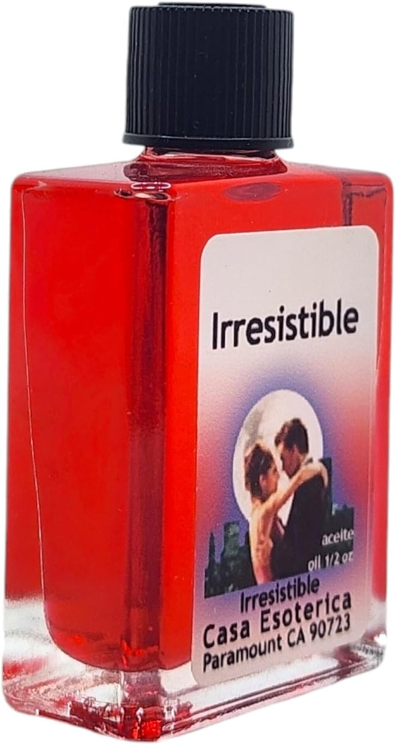 Irresistible Oil (Irresistible Aceite) Spiritual Anointing Oil by CASA ESOTERICA -0.5 FL OZ(1PACK)