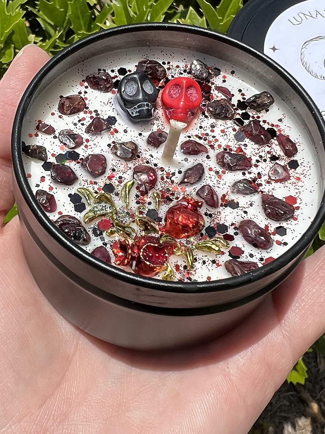 Special Edition Persephone Offering Ritual Candle | Queen of Underworld Witchcraft Altar Spell Magic Deity Scented Intention Devotional Gift