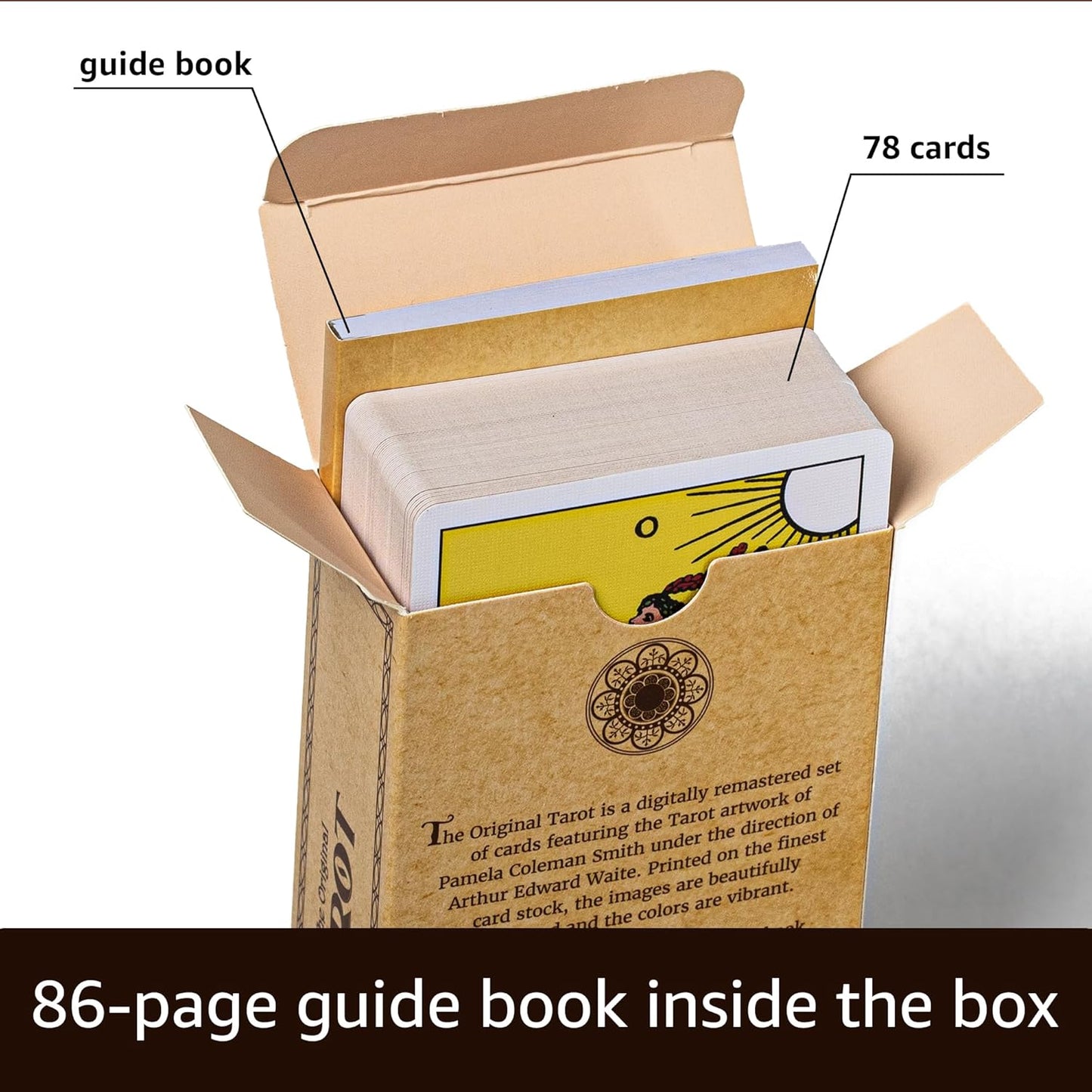 The Original Tarot Cards Deck with Guide Book for Beginners, Alternative to Rider Waite Smith