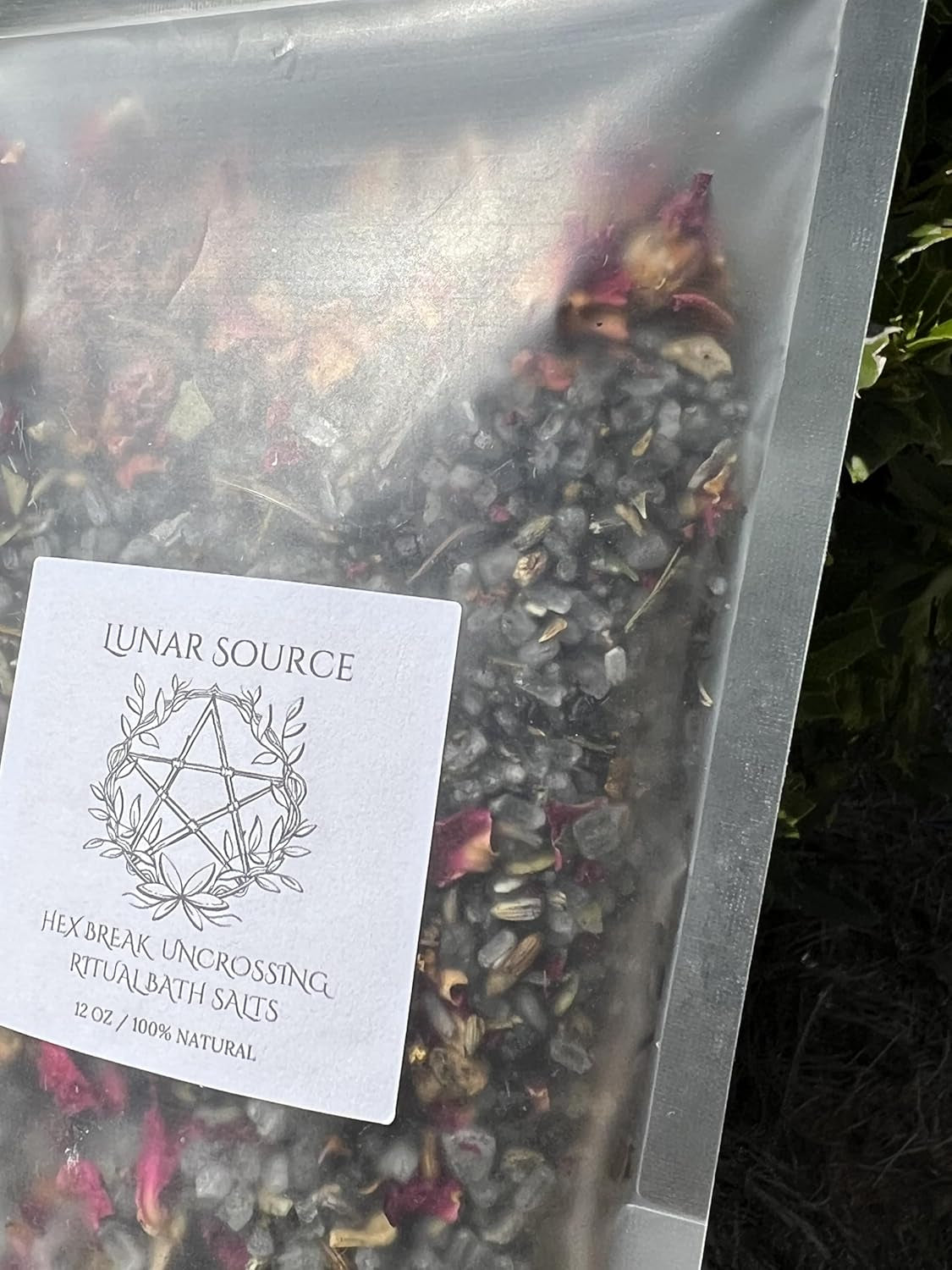 Hex Remover Curse Break Uncrossing Ritual 12 Oz Bath Salt | Spiritual Fiery Wall of Protection Cord Cutting Witchcraft Banishing Reversal Baneful Jinx Protection Intention Crystal Spell Witchy Gift