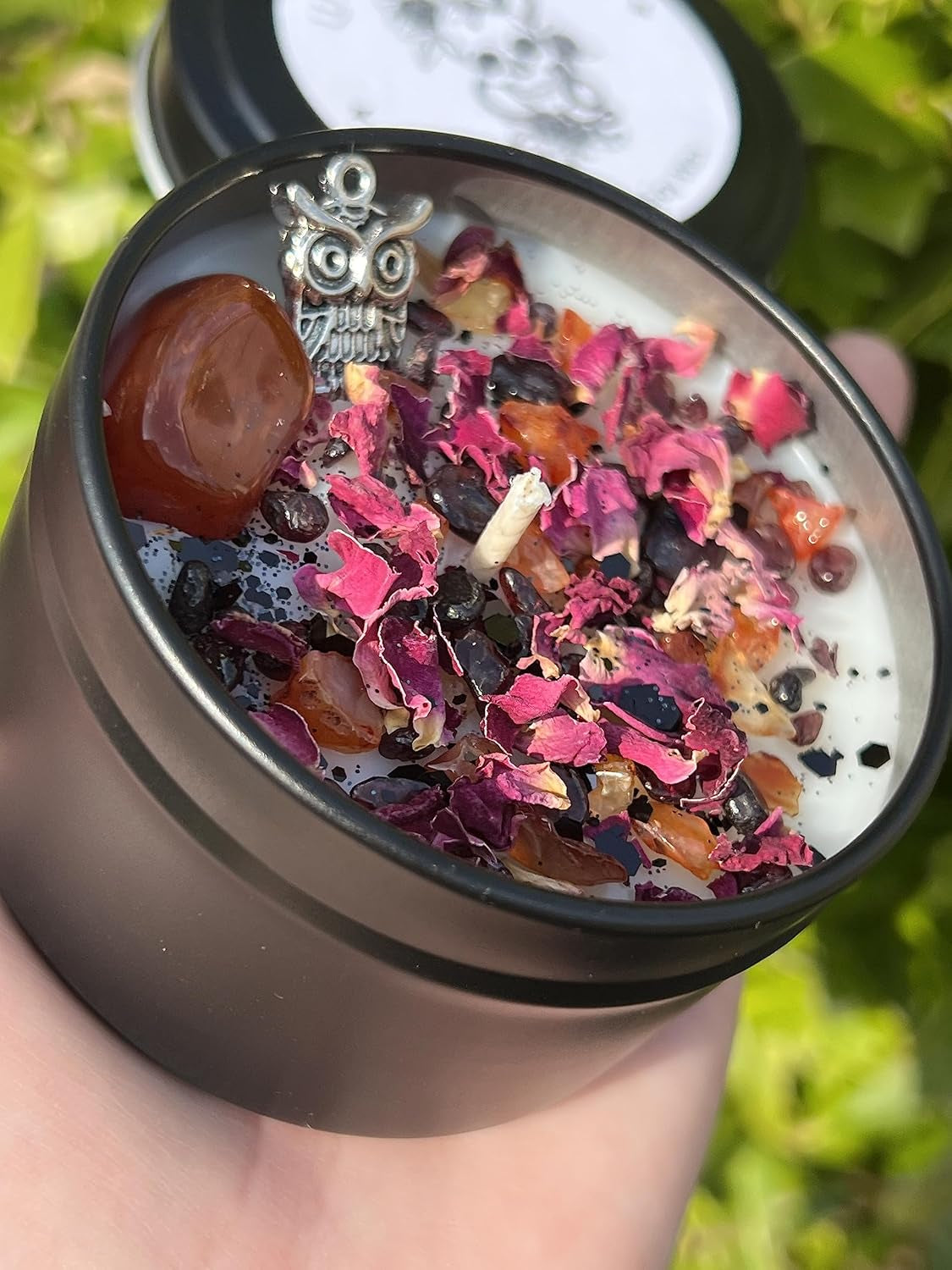 Lilith Candle | Witchcraft Pagan Witch Herbal Intention Dark Moon Goddess Lilit Temptress Spell Ritual Altar Devotee Offering Scented Gift