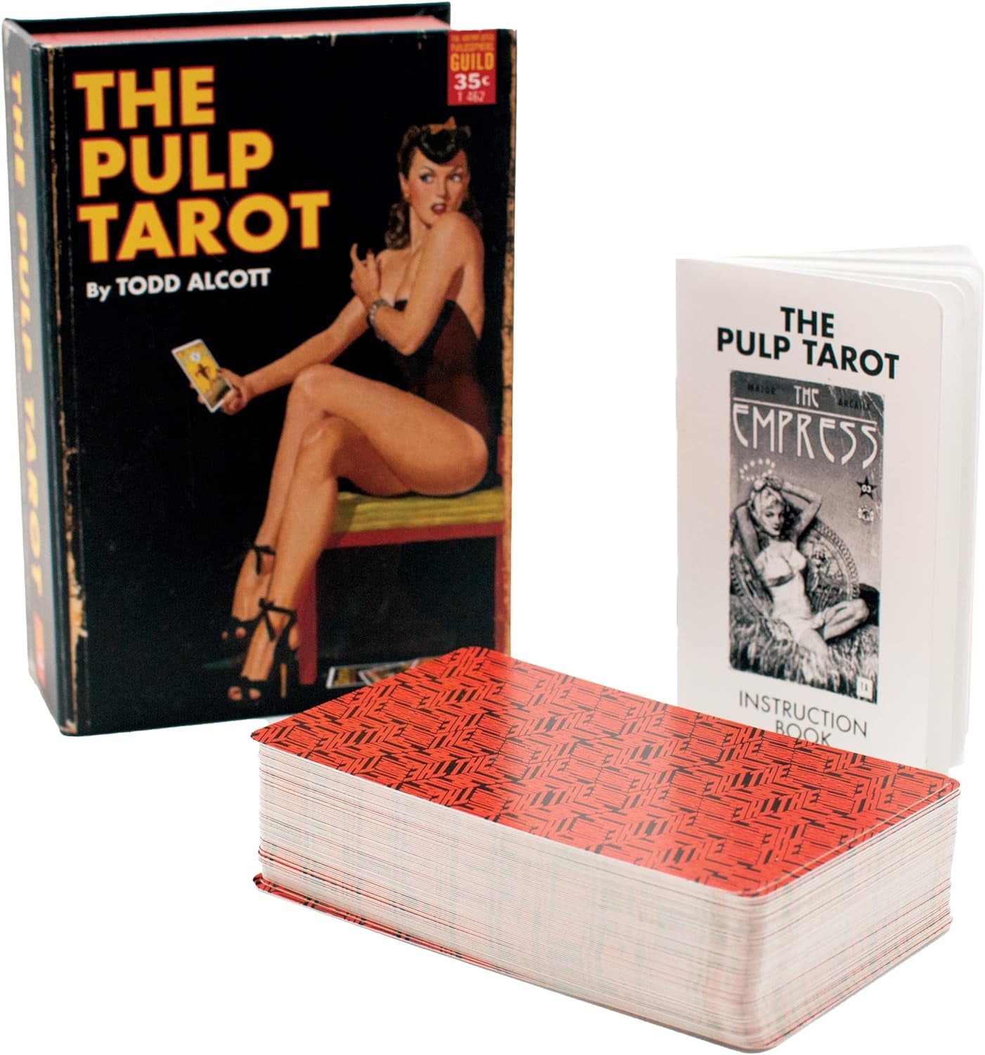 Pulp Magazines Themed Tarot Card Deck - with Characters from the History of Pulp Illustration - Boxed Set with 78 Cards