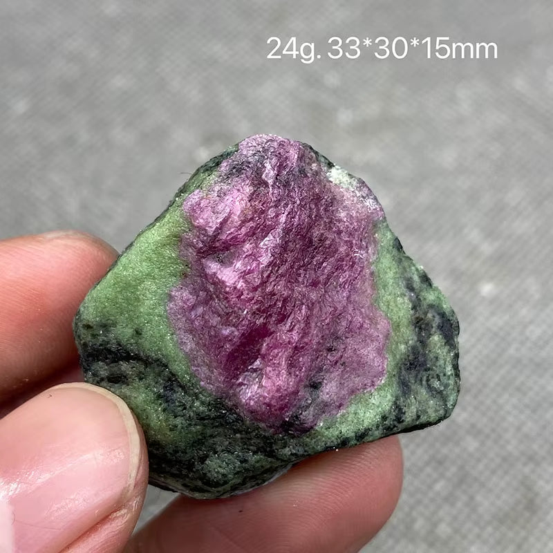 Best! 100% Natural Myanmar Fluorescent Ruby Rough Mineral Stones and Crystals Healing Crystals Quartz Gemstones +Box 35Mm