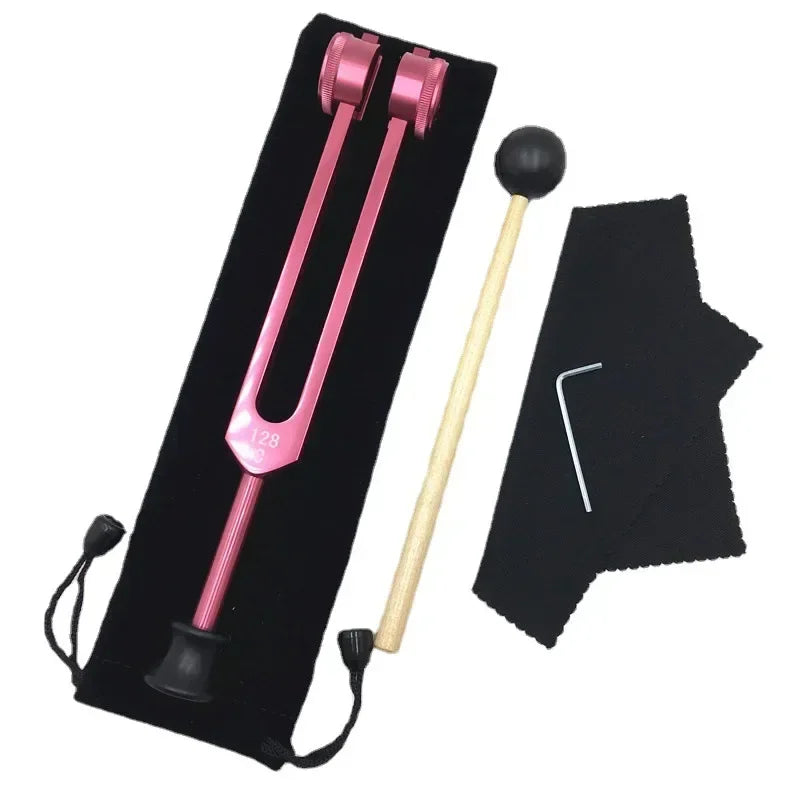 128HZ Tuning Fork Diapasons Chakras Therapy Medical Aluminium Alloy Colorful Tuning Forks Sound Healing Percussion Instruments