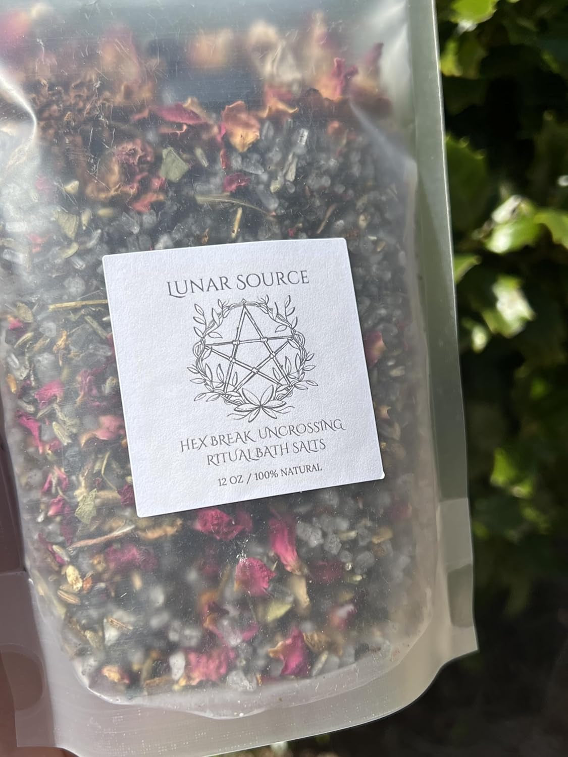 Hex Remover Curse Break Uncrossing Ritual 12 Oz Bath Salt | Spiritual Fiery Wall of Protection Cord Cutting Witchcraft Banishing Reversal Baneful Jinx Protection Intention Crystal Spell Witchy Gift