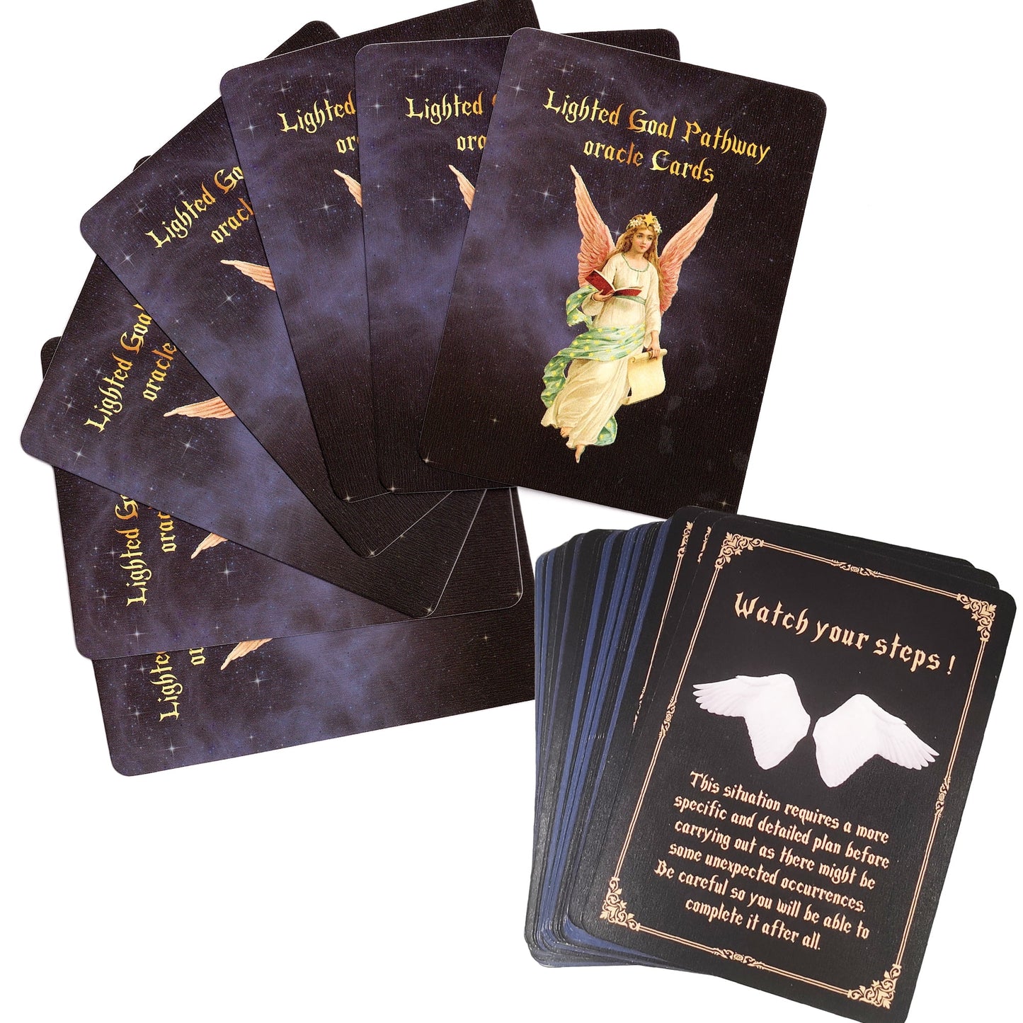 Tarot Cards Angel Oracle Cards, Life Purpose Oracle Cards Decks for Beginners,Tarot Cards with Meanings on Them