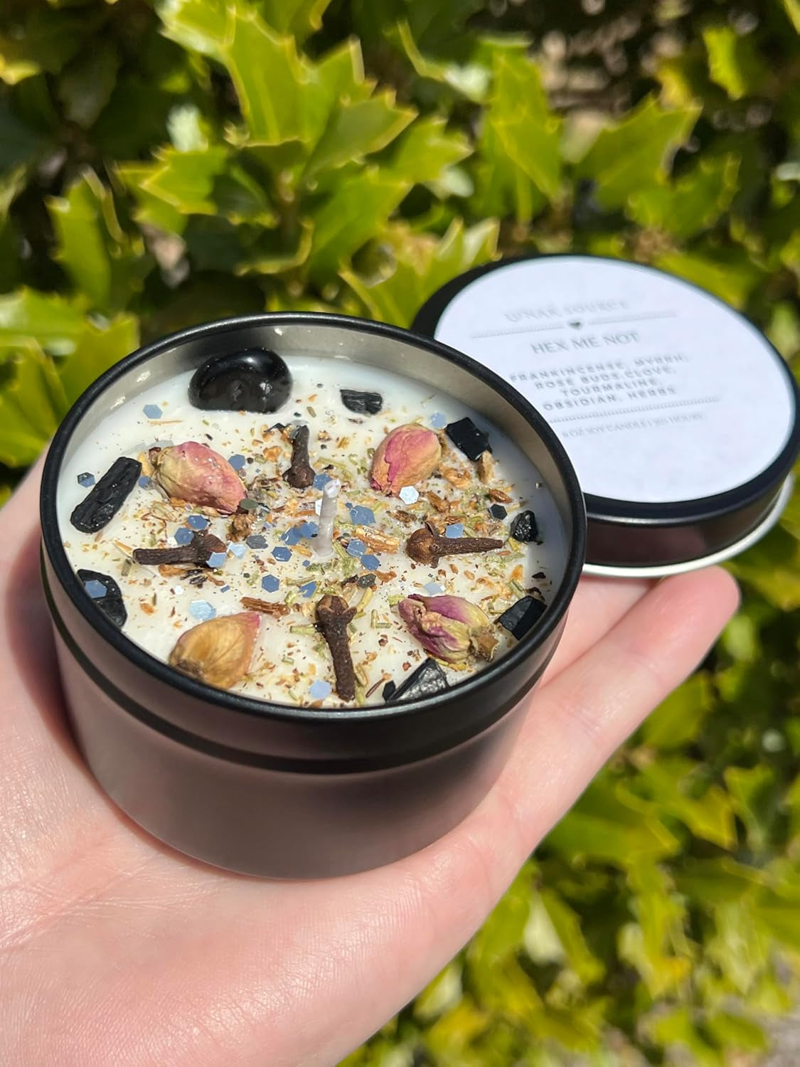 Hex Remover Curse Break Uncrossing Candle | Witchcraft Banishing Reversal Baneful Jinx Protection Intention Crystal Ritual Altar Spell Witchy Gift