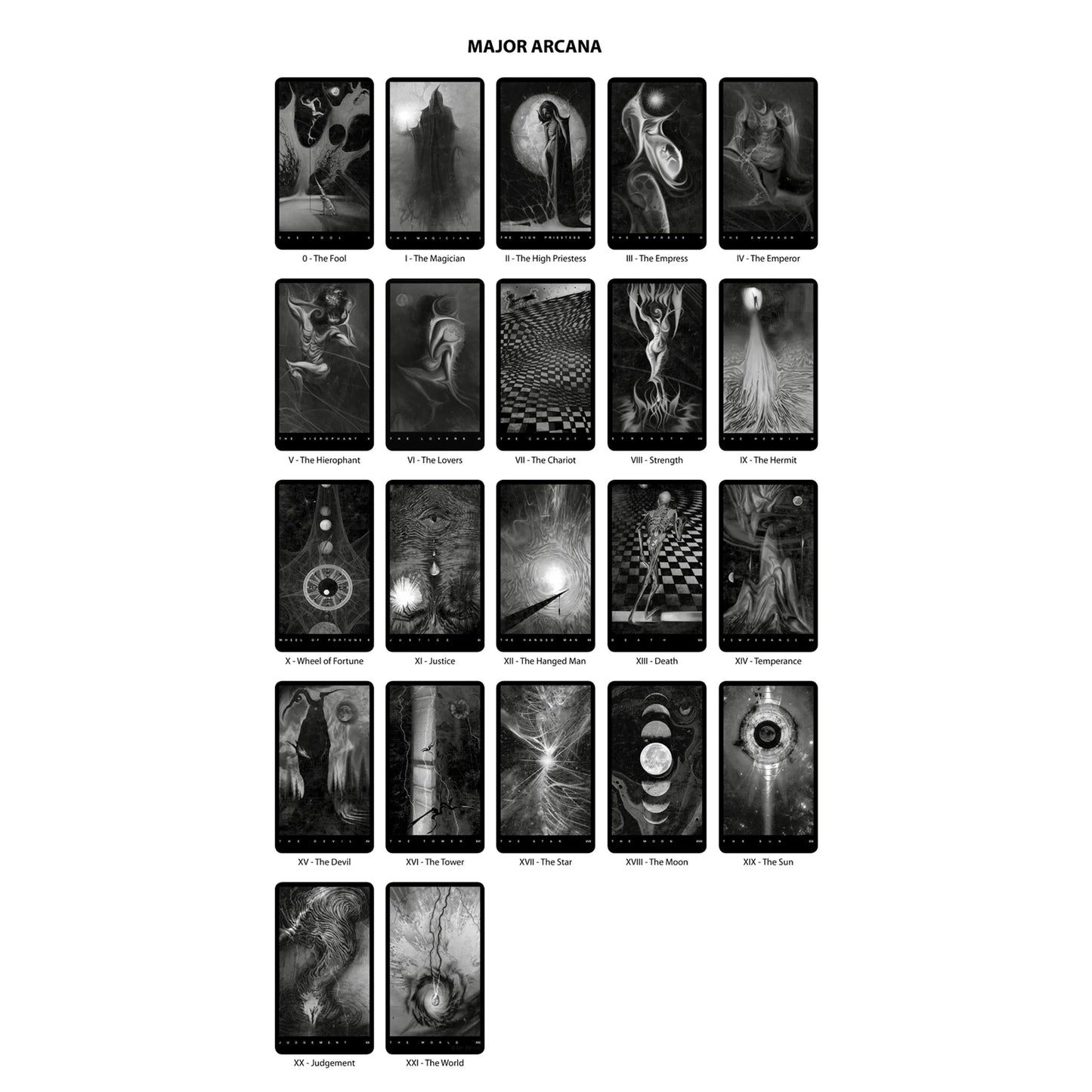 Black Tarot Cards Deck for Shadow Work