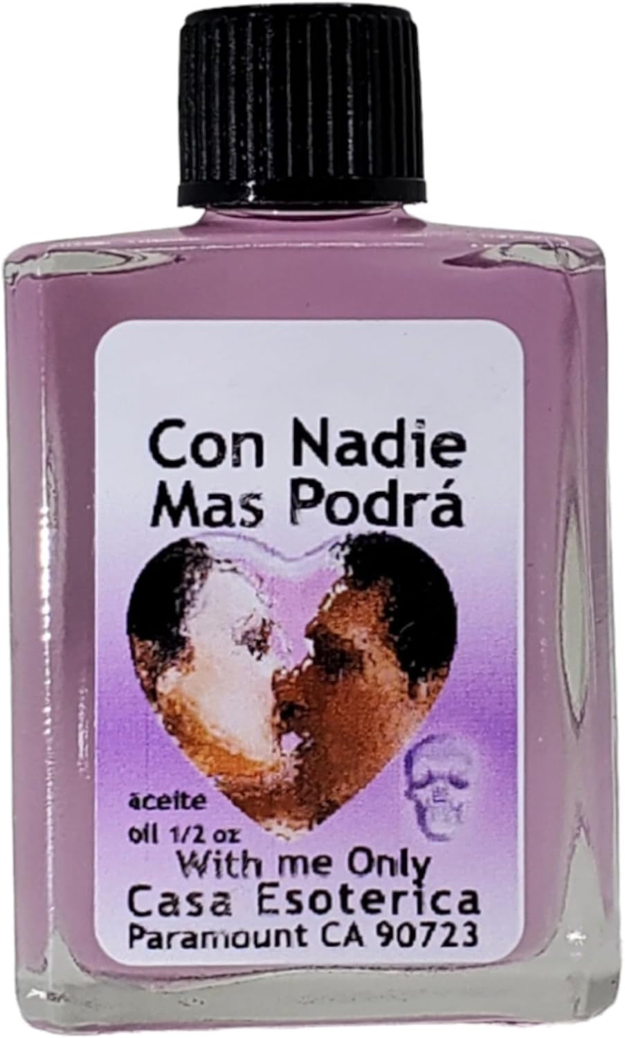 With Me Only Oil (Con Nadie Mas Podra Aceite) Spiritual Anointing Oil by CASA ESOTERICA - Love Spell - Attract & Keep Someone'S Attention & Affection-0.5 FL OZ (1 Pack)