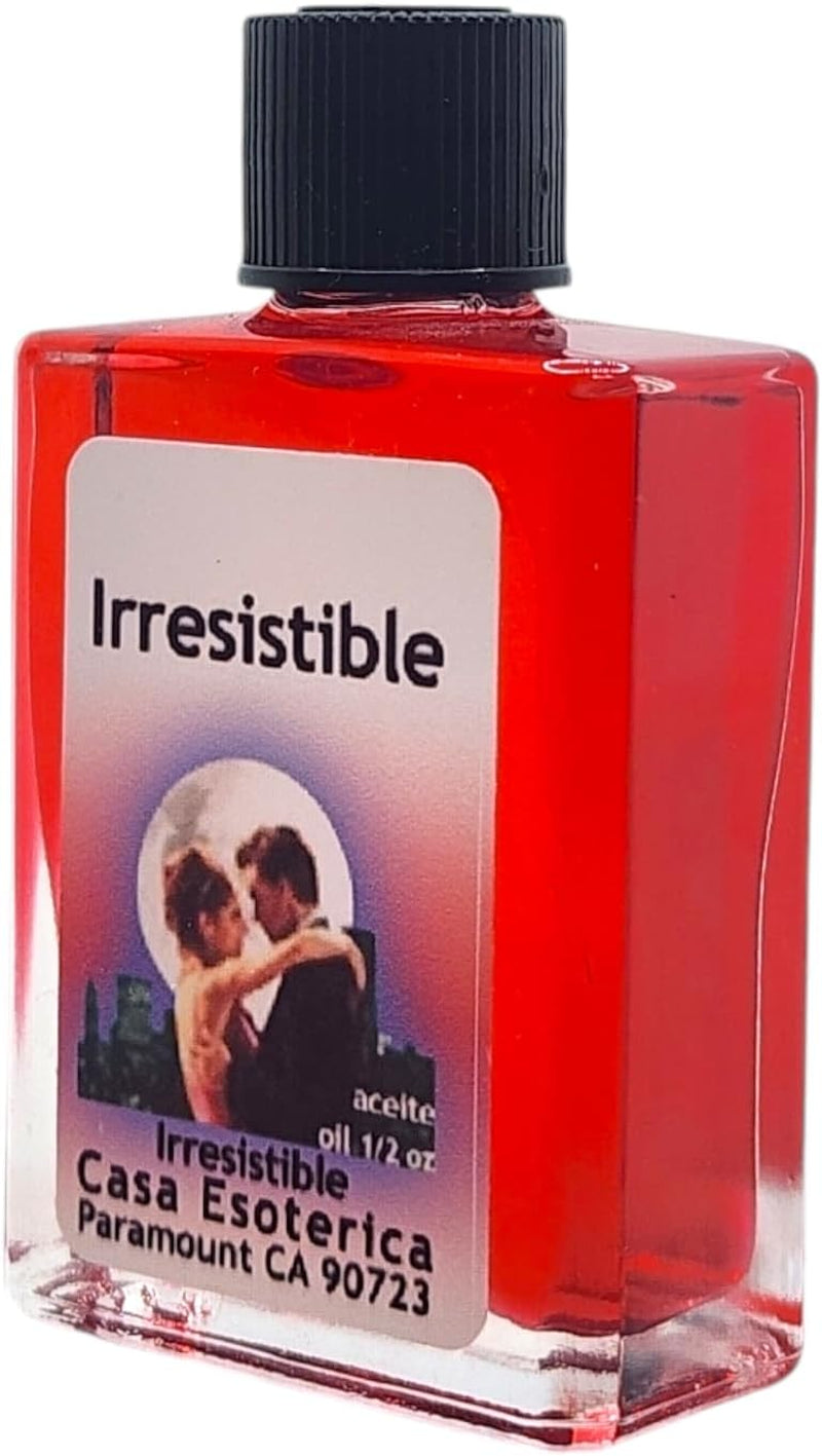 Irresistible Oil (Irresistible Aceite) Spiritual Anointing Oil by CASA ESOTERICA -0.5 FL OZ(1PACK)