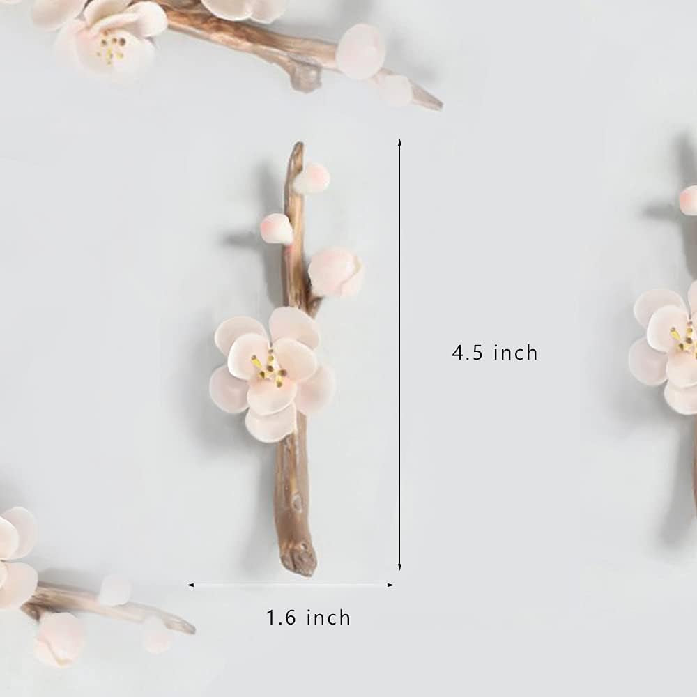 Ceramic Handmade Flower Incense Stick Burner Holder - Decorative Incense Holder for Yoga, Meditation, and Bedroom (Pink)