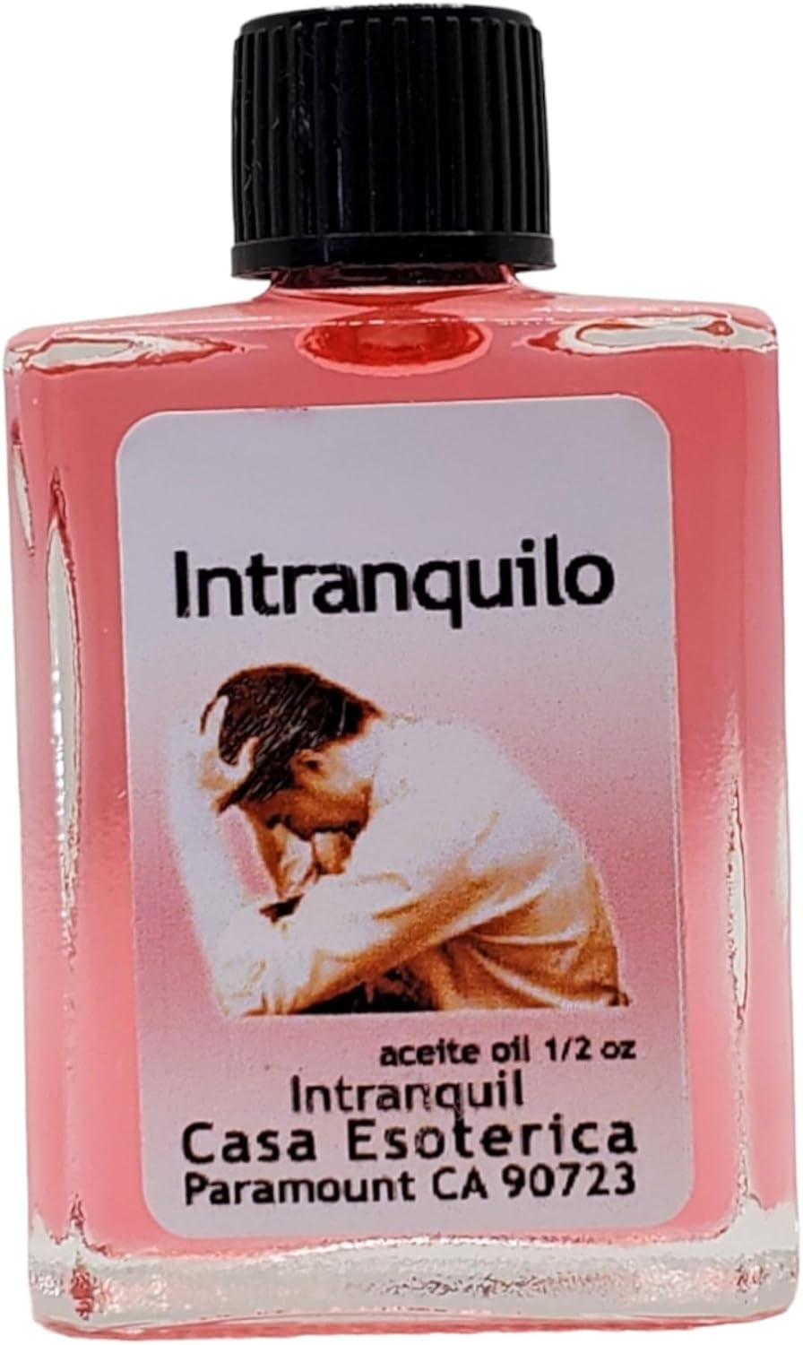 Intranquil Oil (Intranquilo Aceite) Spiritual Anointing Oil by CASA ESOTERICA - for Disturbing & Unsettling -0.5 FL OZ (1 Pack)