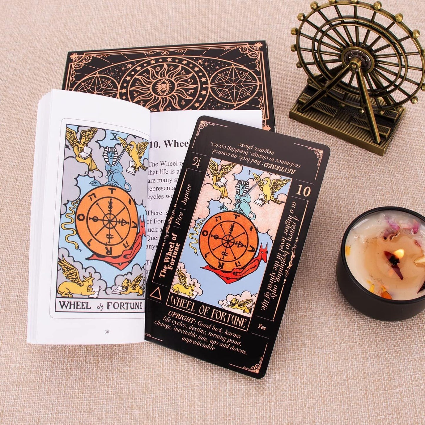Tarot Cards for Beginners, Classic Tarot Cards with Meanings on Them, Durable Ta
