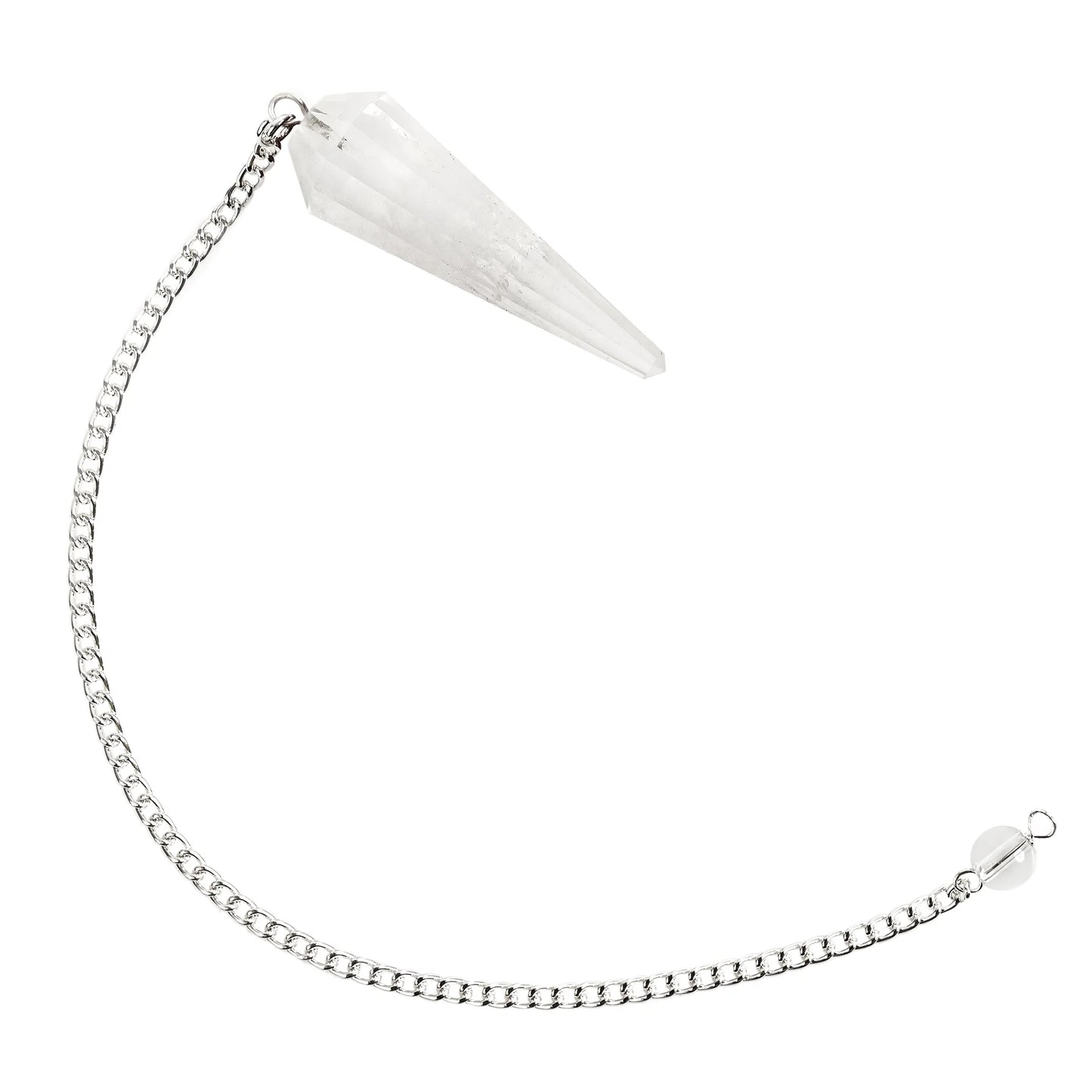 Pendulum Crystal Natural Clear Quartz for Scrying Reiki Spiritual Work