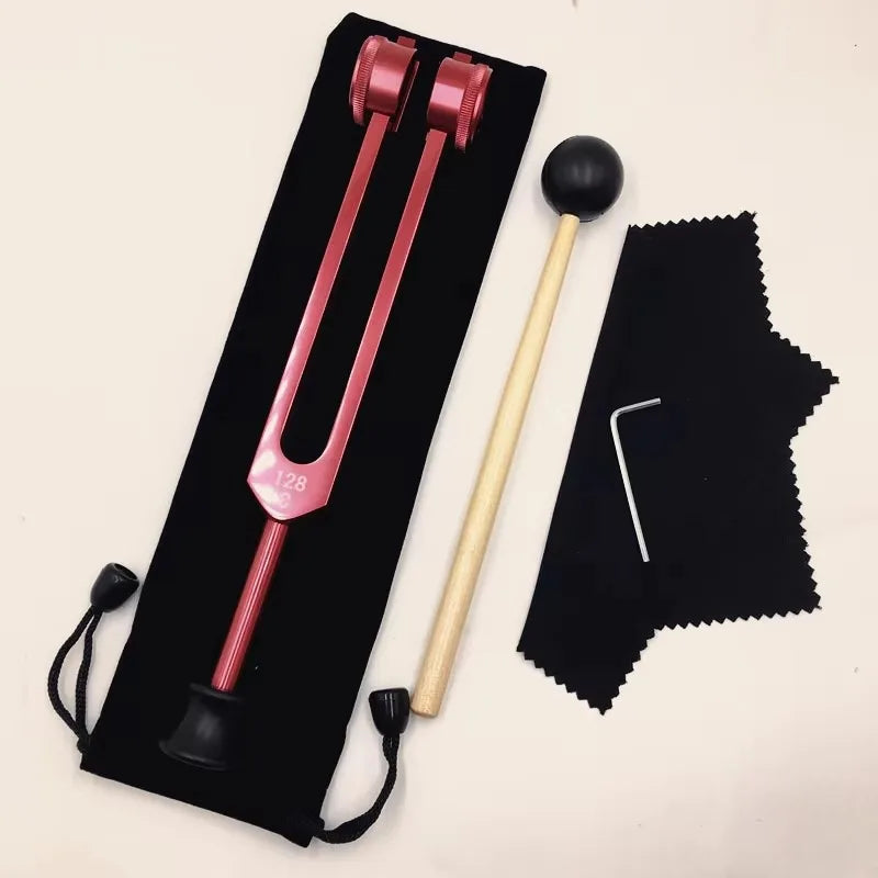 128HZ Tuning Fork Diapasons Chakras Therapy Medical Aluminium Alloy Colorful Tuning Forks Sound Healing Percussion Instruments