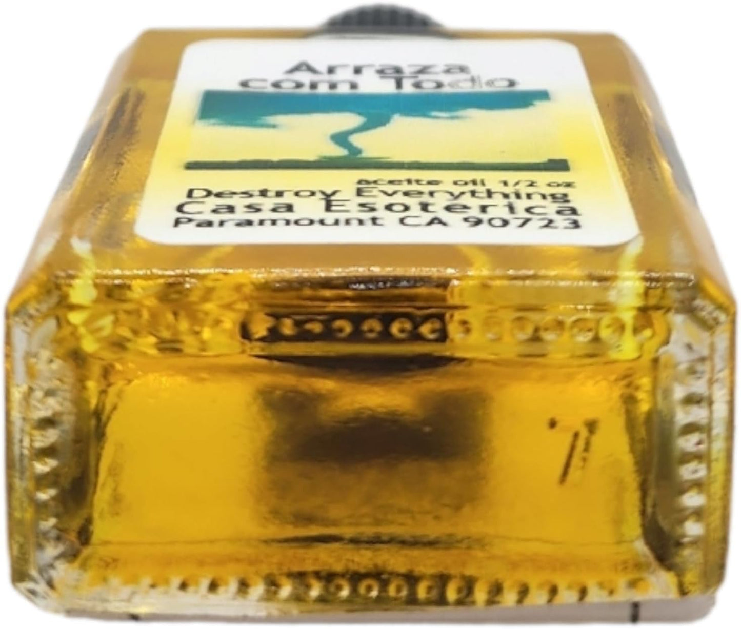 Destroy Everything Oil (Arraza Com Todo Aceite) Spiritual Anointing Oil by CASA ESOTERICA -Destroy Evil Intentions-Break All the Spells-0.5 FL OZ (1 Pack)