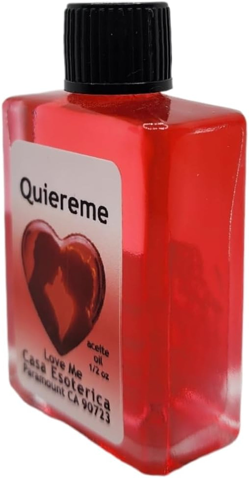 Love Me Oil (Quiereme Aceite) Spiritual Anointing Oil by CASA ESOTERICA 0.5 FL OZ (1 PACK)