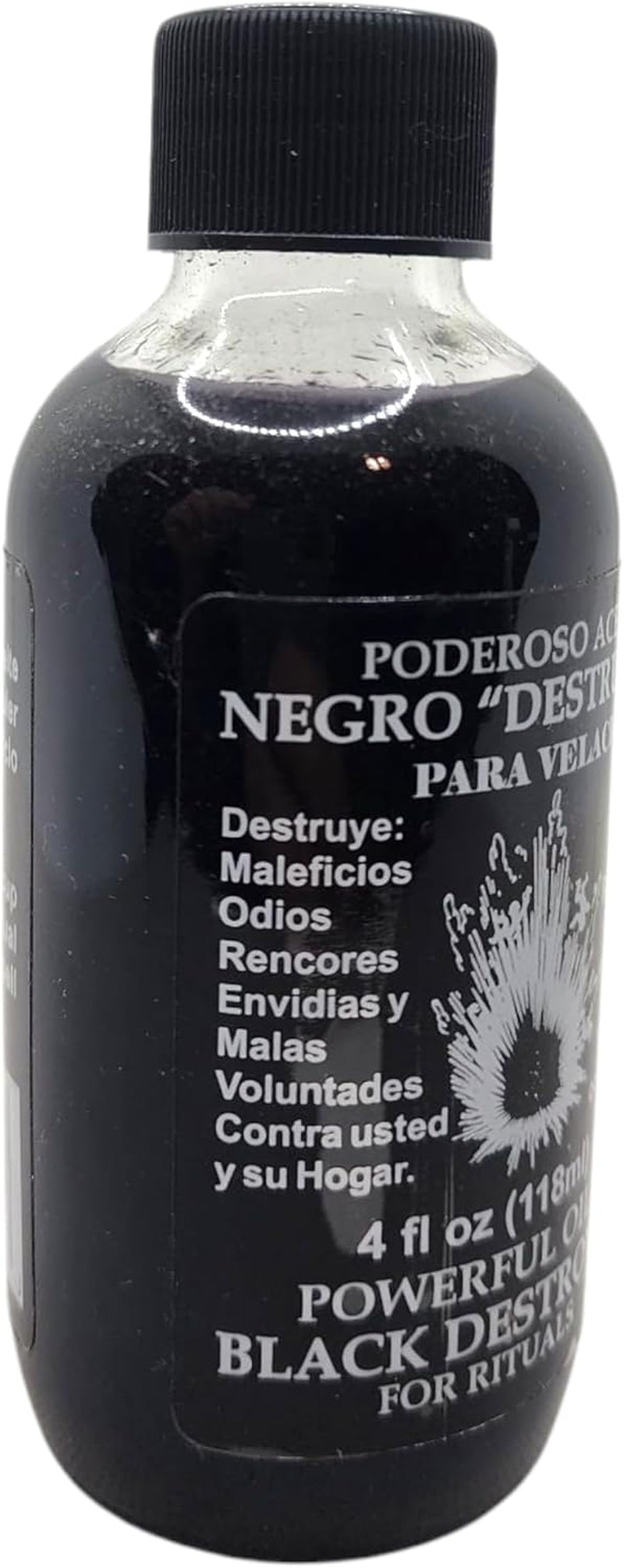 Black Destroyer Oil/Negro Destructor ACEITE 4 Oz.(118Ml)-Spiritual Oil for Magick and Rituals