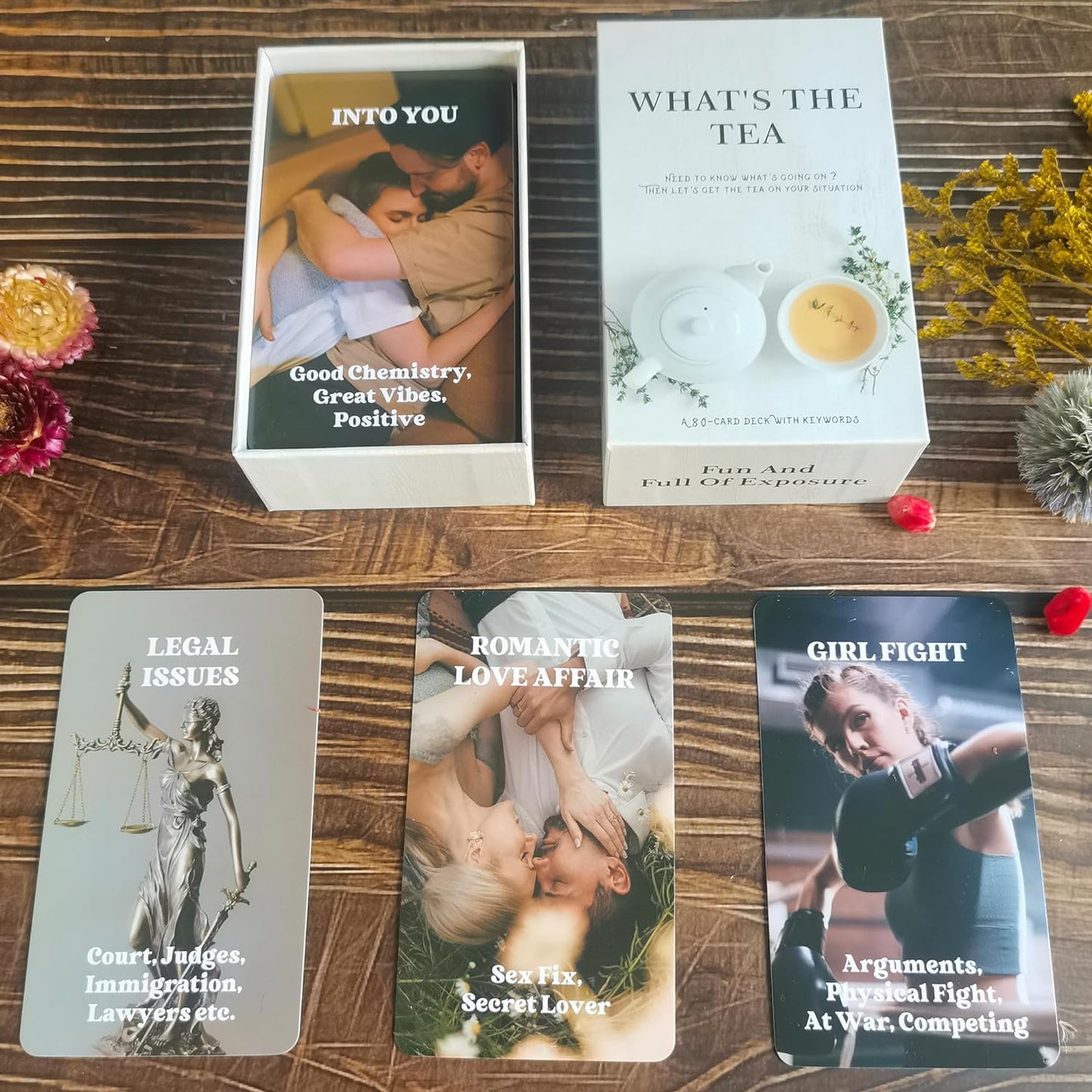 What'S the Tea? Relationships Oracle Cards, Life Oracle Deck, Oracle Cards Deck for Beginners, Interpreting Our Career and Life Relationships