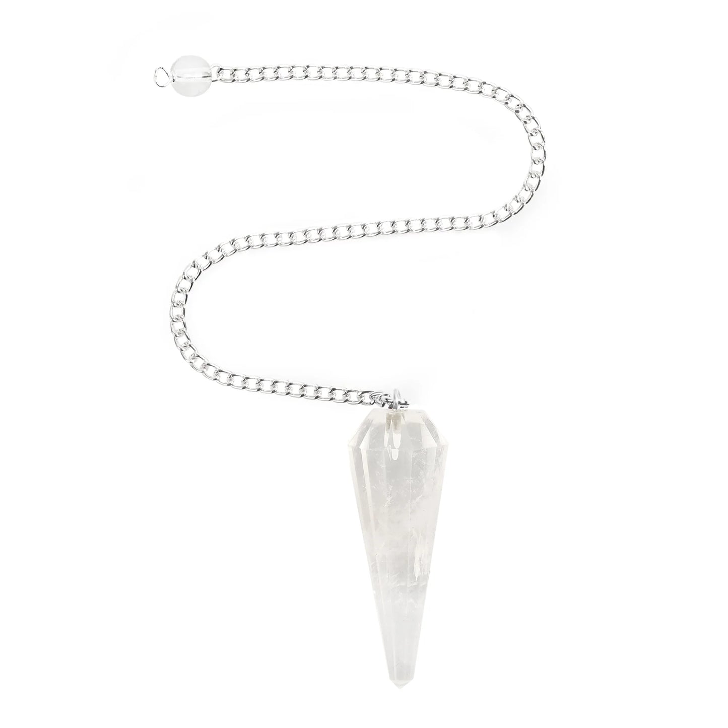 Pendulum Crystal Natural Clear Quartz for Scrying Reiki Spiritual Work