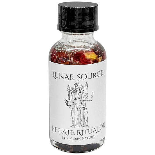 Hecate Ritual Oil | Hekate Witchcraft Pagan Herbal Intention Triple Dark Moon Goddess Temptress Spell Altar Body Perfume Devotee Invocation Offering