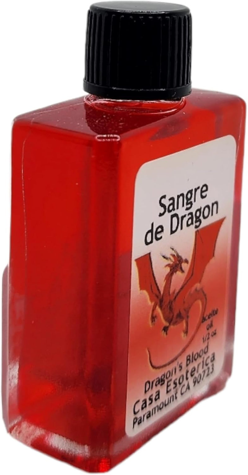 Dragon'S Blood Oil (Sangre De Dragon Aceite) Spiritual Anointing Oil by CASA ESOTERICA  - Protective Spell - Ward off Negative Energy & Boost Power-0.5 FL OZ (1 Pack)