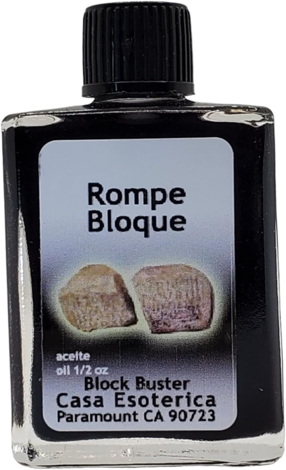 Block Buster Oil (Rompe Bloque Aceite) Spiritual Anointing Oil by CASA ESOTERICA - Overcoming Obstacles - Break through Limits & Achieve Success-0.5 FL OZ (1 Pack)