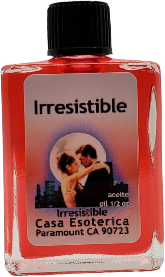 Irresistible Oil (Irresistible Aceite) Spiritual Anointing Oil by CASA ESOTERICA -0.5 FL OZ(1PACK)