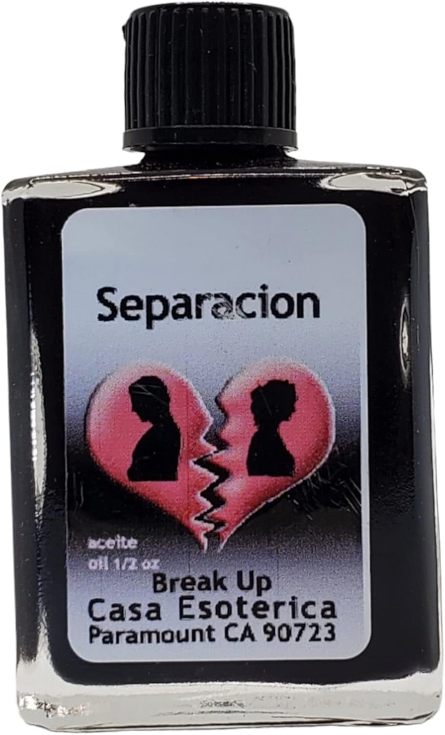 Break up Oil (Separacion Aceite) Spiritual Anointing Oil by CASA ESOTERICA - Relationship Spell - for Ending Unwanted Connections & Ties-0.5 FL OZ (1 Pack)