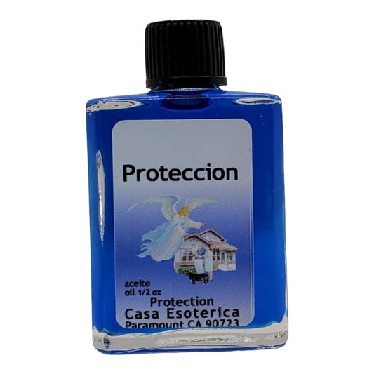 Protection Oil (Proteccion Aceite) Spiritual Anointing Oil by CASA ESOTERICA for Safety & Defense - against Negative Energy & Harm-0.5 FL OZ (1PACK)