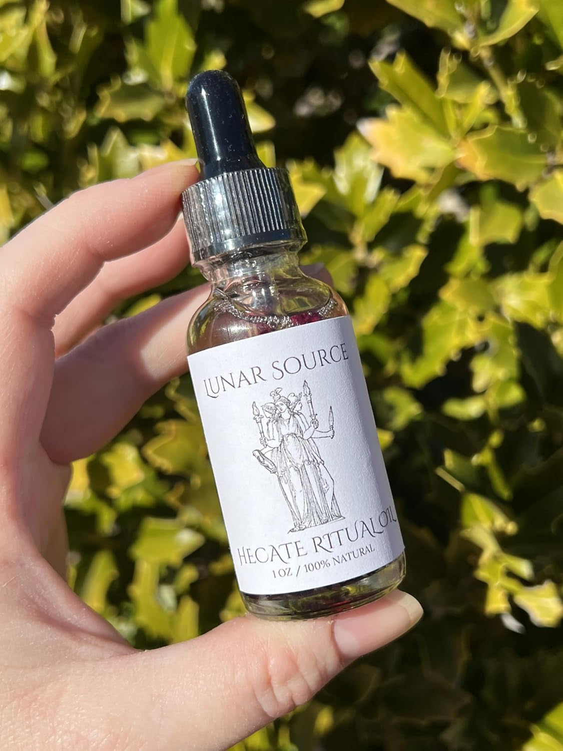 Hecate Ritual Oil | Hekate Witchcraft Pagan Herbal Intention Triple Dark Moon Goddess Temptress Spell Altar Body Perfume Devotee Invocation Offering