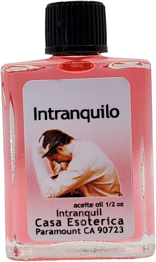 Intranquil Oil (Intranquilo Aceite) Spiritual Anointing Oil by CASA ESOTERICA - for Disturbing & Unsettling -0.5 FL OZ (1 Pack)
