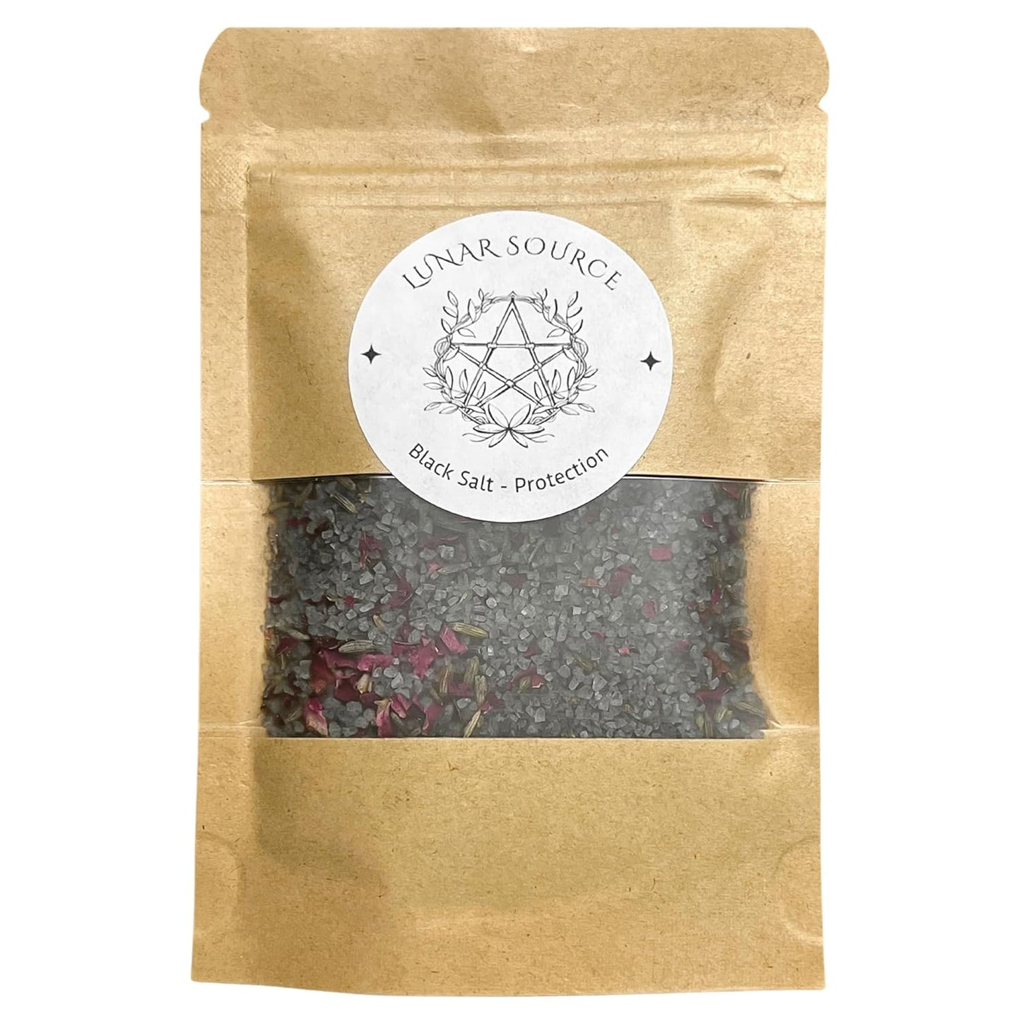 Witches Black Salt Herbal Blend | Spellcasting Ritual Spiritual Fiery Wall of Protection Reversal Rituals Purifying Altar Spell Tool Pagan Spirit Offering Witchcraft New Age
