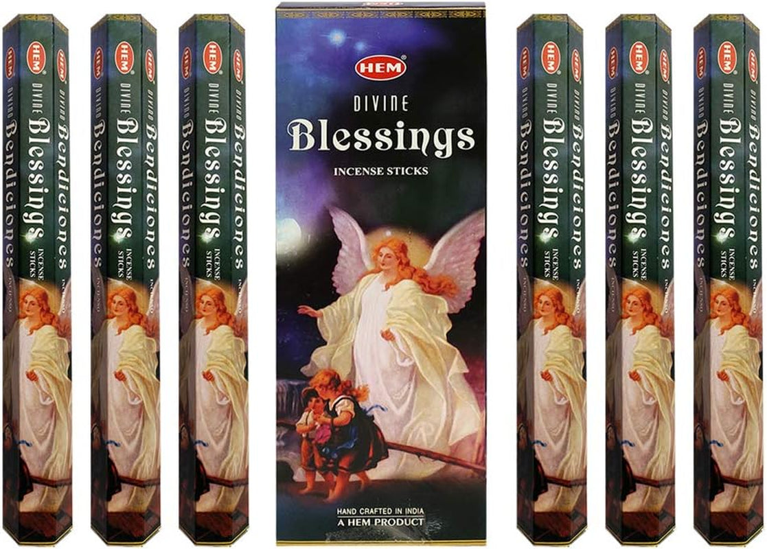 Divine Blessings Incense Sticks and Incense Stick Holder Bundle Insence Insense Hem Incense Sticks