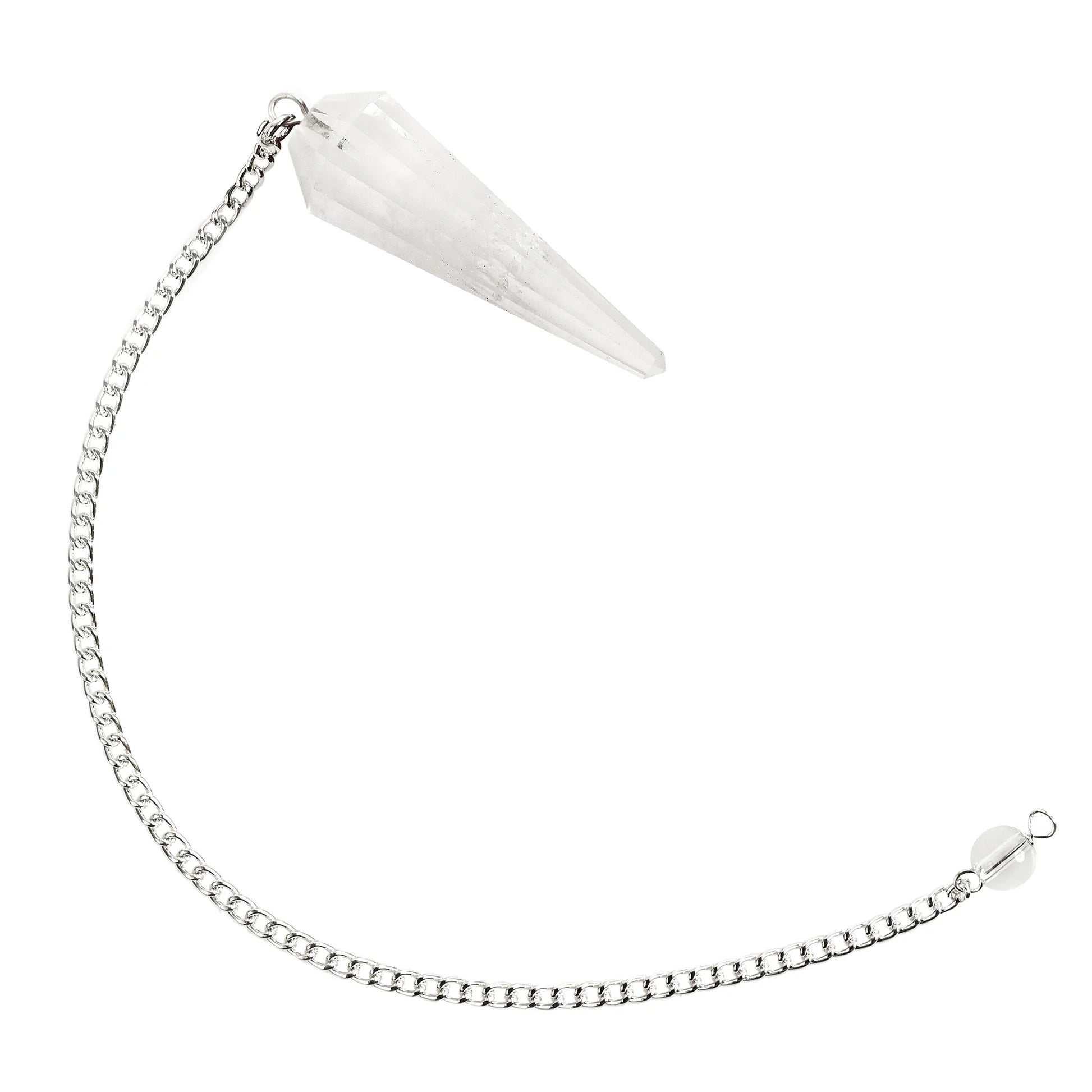 Pendulum Crystal Natural Clear Quartz for Scrying Reiki Spiritual Work