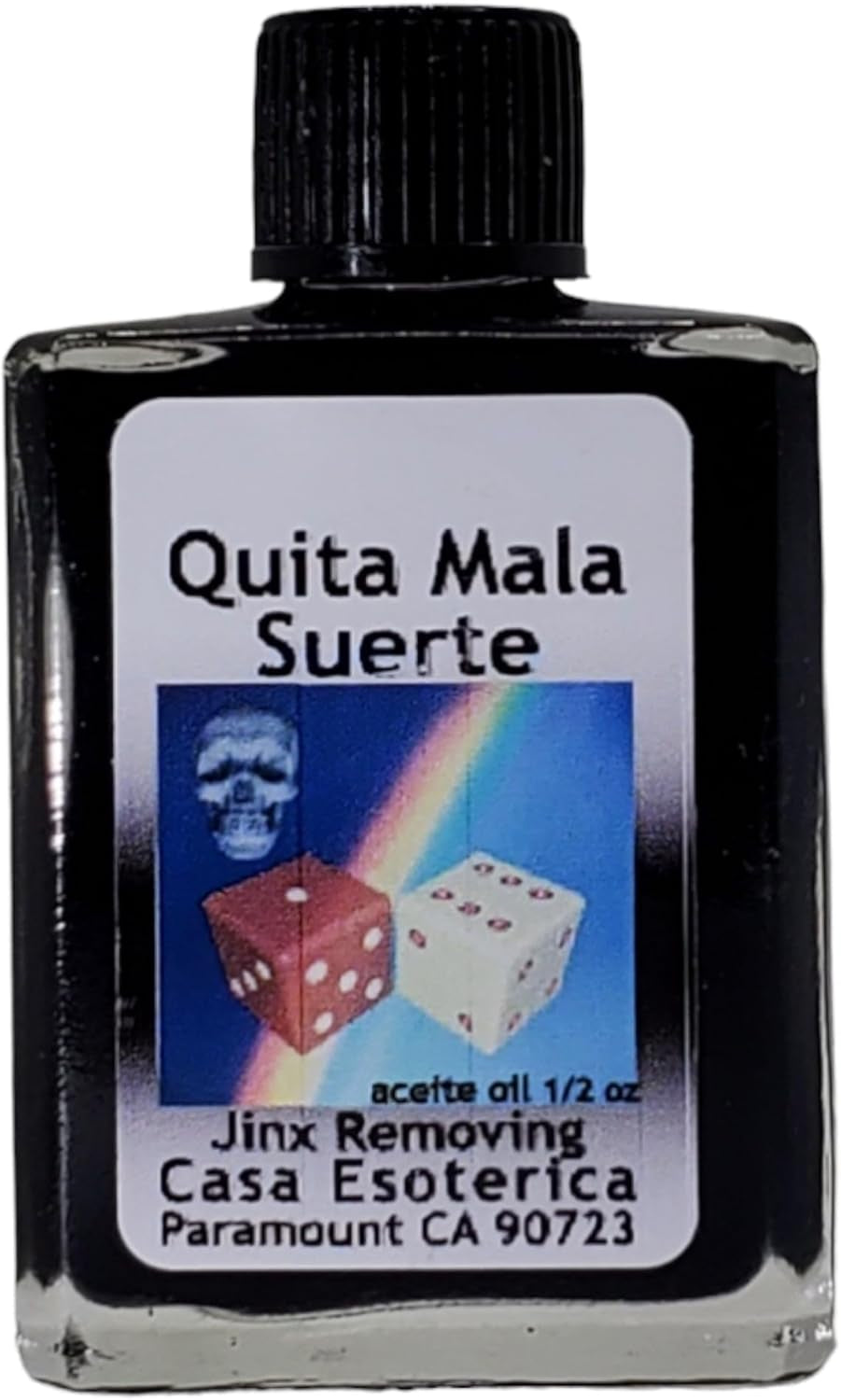 Jinx Removing Oil (Quita Mala Suerte Aceite) Jinx Removing Oil- Spiritual Cleansing - Remove Negative Energy & Blockages for Success-0.5 FL OZ(1 Pack)